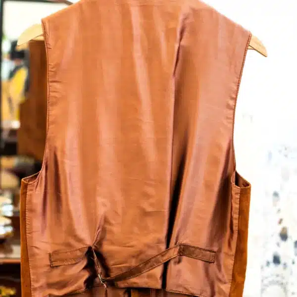 Colete Vintage Pele Camel