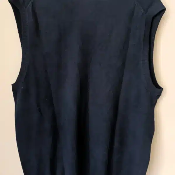 Colete de Malha Vintage – Azul-Marinho