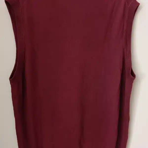 Colete de Malha Vintage – Bordô