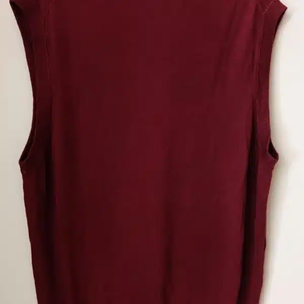 Colete de Malha Vintage – Bordô