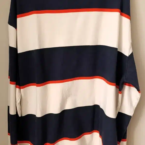 Polo Rugby Vintage – Azul Marinho, Branco e Laranja