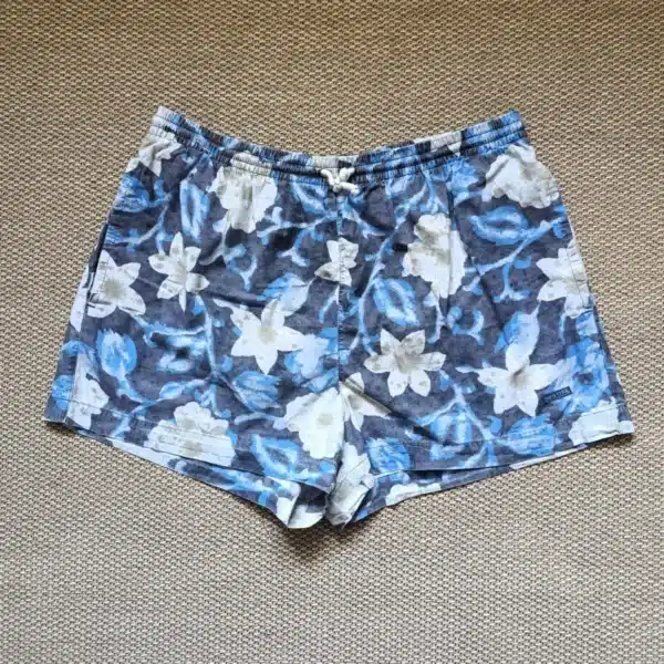 Calções Vintage – Azul, Branco e Bege