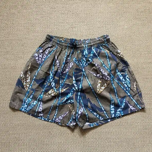 Calções Vintage – Castanho, Azul, Roxo e Bege